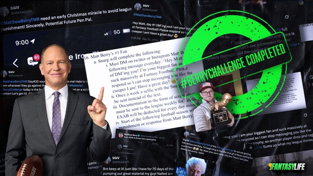 Matthew Berry's No. 1 Fan: Meet The "Creeper" Stuck in An Epic Punishment