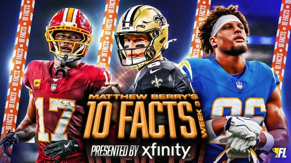 Matthew Berry's 10 Facts You Need To Know Before Week 3 In Fantasy Football