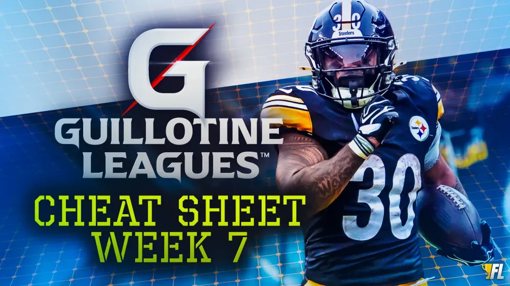 Guillotine Leagues™️ Cheat Sheet For Week 7: Jaylen Warren Helps Avoid The Chop