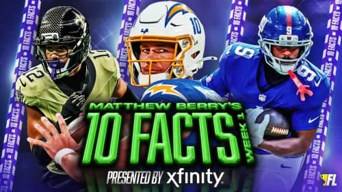 Matthew Berry's 10 Facts For Week 1 Of The 2026 Fantasy Football Season