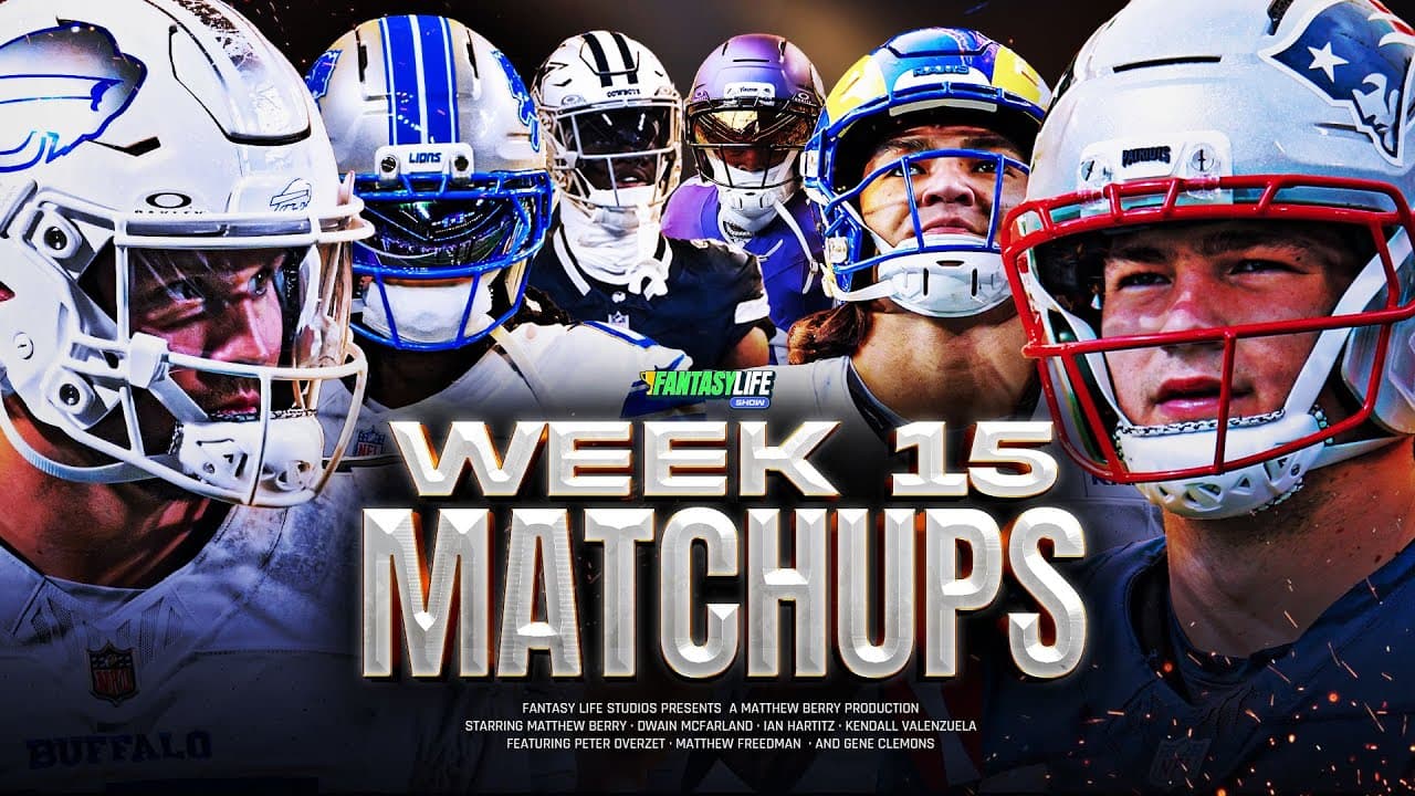 Breaking Down Every Week 15 Matchup for Fantasy Football
