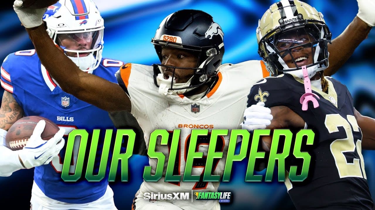 Our 3 Favorite Sleepers for 2025 Fantasy Football