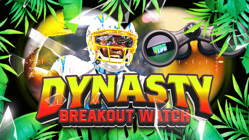 Week 8 Dynasty Breakout Watch. This Chargers WR is a value.