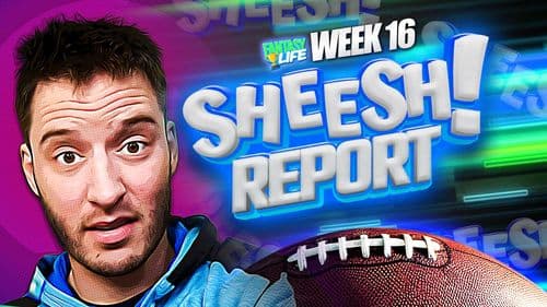 Sheesh Report. The Biggest Misses from Fantasy Football Week 16.