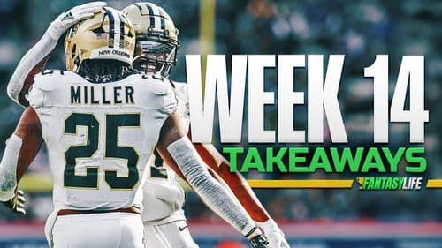 Week 14 Fantasy Football Takeaways: Kendre Miller, Josh Allen, and More